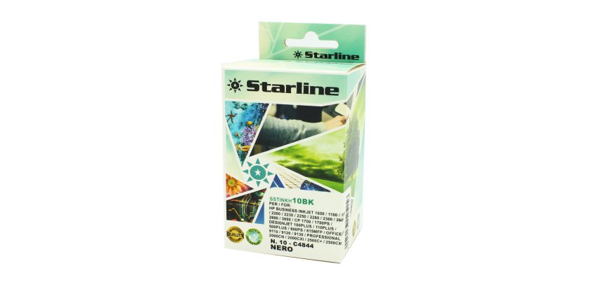 Starline - Cartuccia Ink Compatibile - per HP 10 - Nero - 69ml