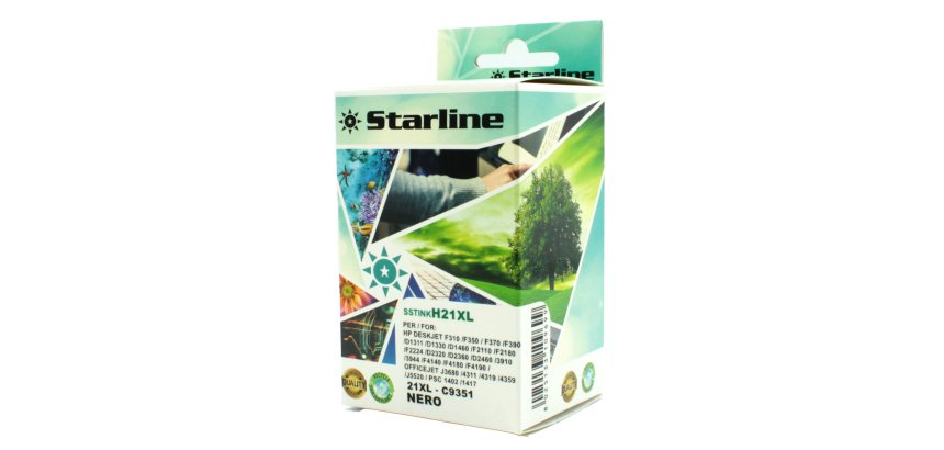 Starline - Cartuccia ink Compatibile -  per HP 21XL - Nero