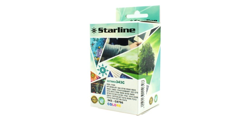 Starline - Cartuccia ink Compatibile - per HP 343 - Colore C8766EE