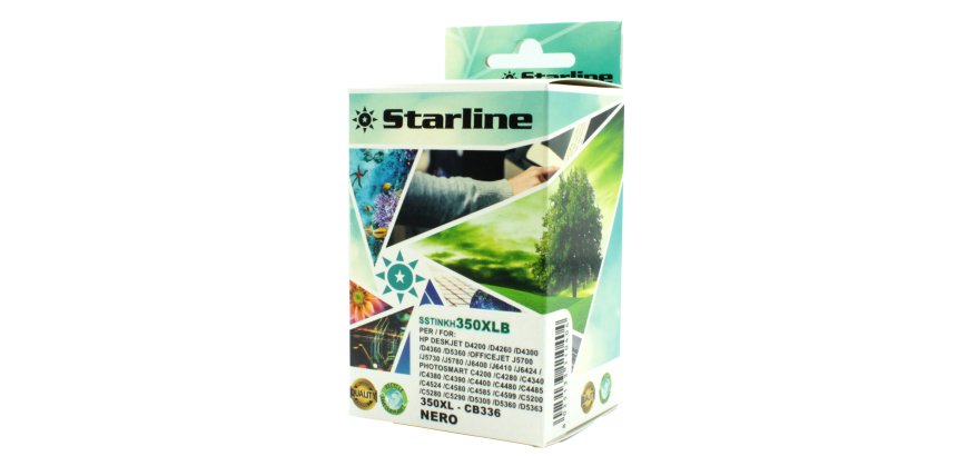 Starline - Cartuccia ink Compatibile - per HP 350XL - Nero CB336EE
