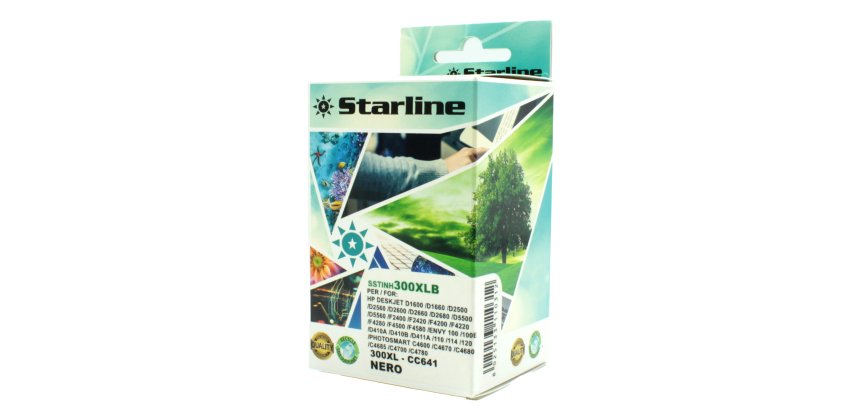 Starline - Cartuccia ink Compatibile - per  HP 300XL - Nero