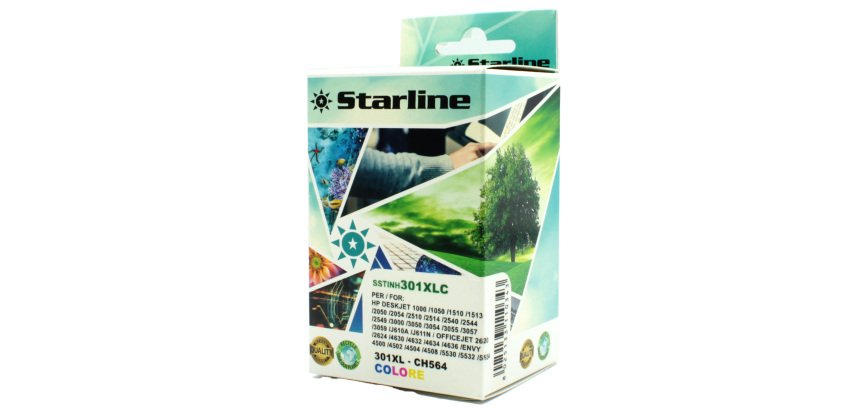 Starline - Cartuccia ink Compatibile - per  HP 301XL - Colore C/M/Y