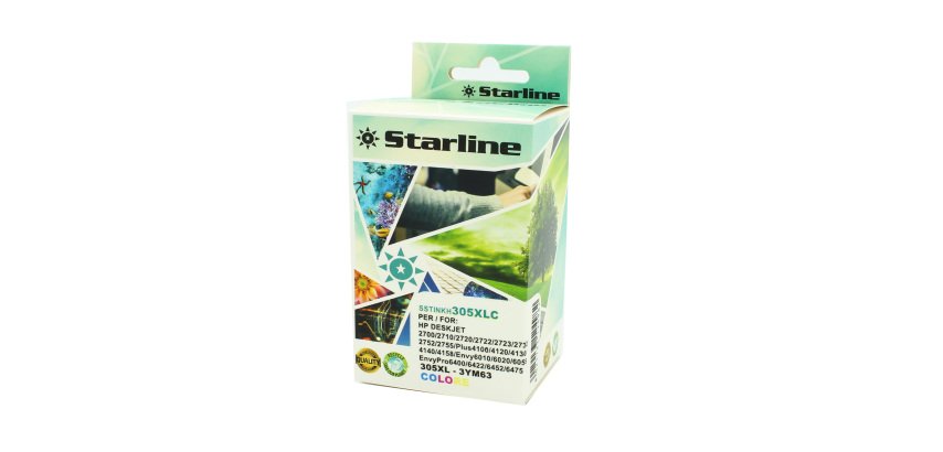 Starline - Cartuccia Ink Compatibile - HP 305XL - C/M/Y - 18ml