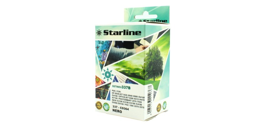 Starline - Cartuccia ink Compatibile - per  HP 337 - Nero - C9364EE