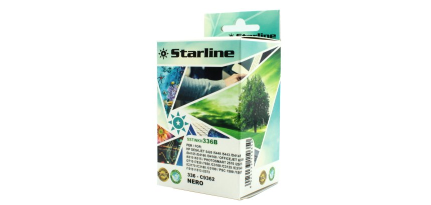 Starline - Cartuccia ink Compatibile - per  HP 336 - Nero