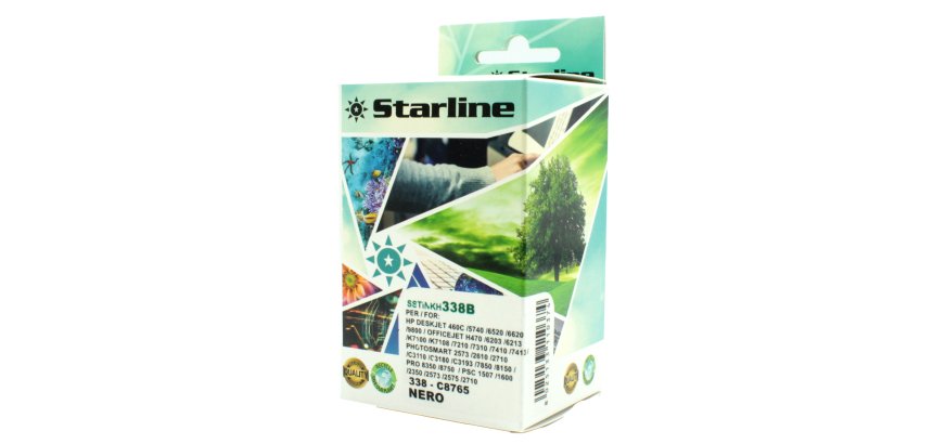 Starline - Cartuccia ink Compatibile - per HP 338 - Nero