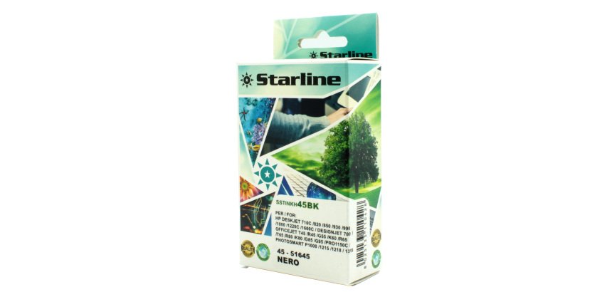Starline - Cartuccia ink Compatibile - per HP 45 - Nero -42ml