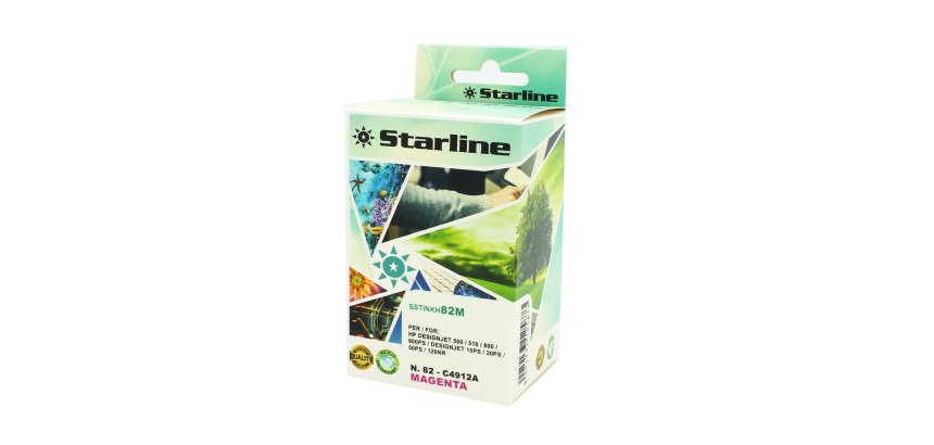 Starline - Cartuccia ink Compatibile per HP N.82 - Magenta - 69ml
