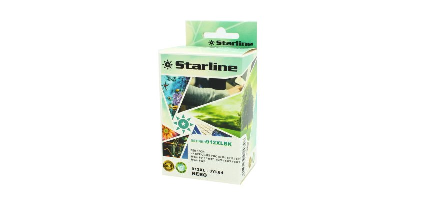 Starline - Cartuccia Ink Compatibile per HP 912 XL - Nero - 58ml