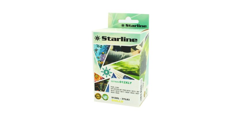 Starline - Cartuccia Ink Compatibile per HP 912 XL - Giallo - 58ml