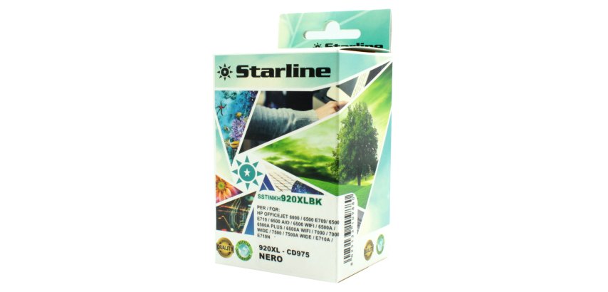 Starline - Cartuccia ink Compatibile - per HP n. 920 e 920XL - Nero