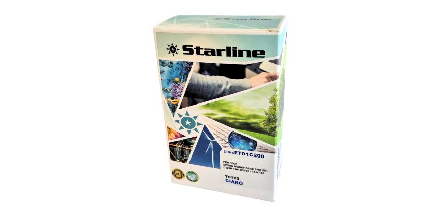 Starline Cartuccia Ciano per Epson T01C200