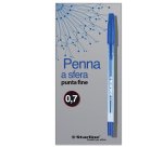 Penna a sfera con cappuccio  - punta fine 0,7mm - blu - Starline -  conf. 50 pezzi