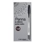 Penna a sfera con cappuccio - punta media 1,0mm - nero  - Starline -  conf. 50 pezzi