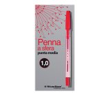 Penna a sfera con cappuccio  - punta media 1,0mm - rosso - Starline -  conf. 50 pezzi