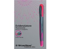 Evidenziatore a penna - punta scalpello - tratto da 1,0-4,0mm - fucsia - Starline