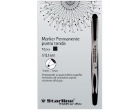 Marcatore permanente Starline  - punta tonda 2,0mm - nero - Starline