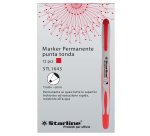 Marcatore permanente Starline  - punta tonda 2,0mm - rosso - Starline