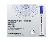 Marcatore per lavagne cancellabili Starline - punta tonda 2,0mm - blu - Starline