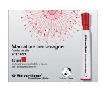 Marcatore per lavagne cancellabili Starline - punta tonda 2,0mm - rosso - Starline