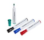Marcatori per lavagne cancellabili Starline - punta tonda 2,0mm - colori assortiti - Starline - busta 4 pezzi