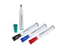 Marcatori per lavagne cancellabili Starline - punta tonda 2,0mm - colori assortiti - Starline - busta 4 pezzi