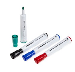 Marcatori per lavagne cancellabili Starline - punta tonda 2,0mm - colori assortiti - Starline - busta 4 pezzi