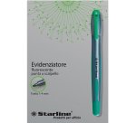 Evidenziatore a penna - punta scalpello - tratto da 1,0-4,0mm - verde - Starline