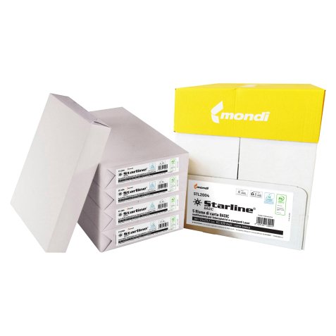 Carta fotocopie - A4 - 75 gr - bianco - Basic Starline - conf. 500 fogli