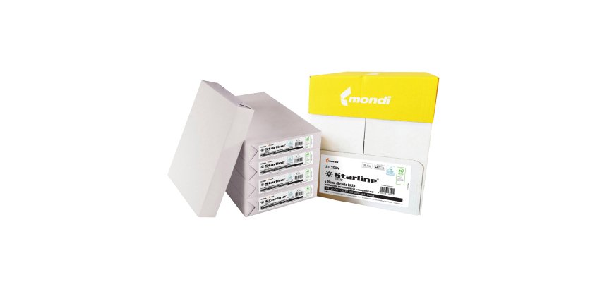 Carta fotocopie - A4 - 75 gr - bianco - Basic Starline - conf. 500 fogli - ordine drop max 25 risme