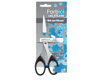Forbici - 16 cm - lama in acciaio - impugnatura in ABS - nero - Starline