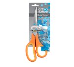 Forbici - 21,5 cm - lama in acciaio - impugnatura gomma morbida - arancione - Starline