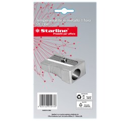 Temperamatite senza contenitore - 1 foro - in metallo - Starline