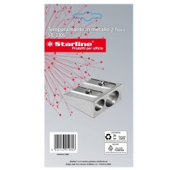 Temperamatite senza contenitore - 2 foro - in metallo - Starline