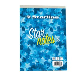 Blocco note StarNotes A5 - 60 fogli - 5 mm - 150 x 210 mm - 60 gr - Starline