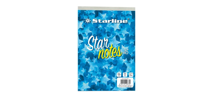 Blocco note StarNotes A5 - 60 fogli - 5 mm - 150 x 210 mm - 60 gr - Starline