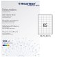 Etichette adesive - in carta - permanenti - 42 x 16,9 mm - 85 et/fg - 100 fogli - bianco - Starline