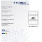 Etichette adesive - in carta - permanenti - 48,5 x 25,4 mm - 40 et/fg - 100 fogli - bianco - Starline