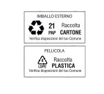 Etichette adesive - in carta - angoli arrotondati - permanenti - 47,5 x 35 mm - 32 et/fg - 100 fogli - bianco - Starline
