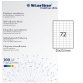 Etichette adesive - in carta - permanenti - 35 x 23,5 mm - 72 et/fg - 100 fogli - bianco - Starline