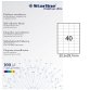 Etichette adesive - in carta - permanenti - 52,5 x 29,7 mm - 40 et/fg - 100 fogli - bianco - Starline