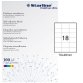 Etichette adesive - in carta - permanenti - 70 x 48 mm - 18 et/fg - 100 fogli - bianco - Starline