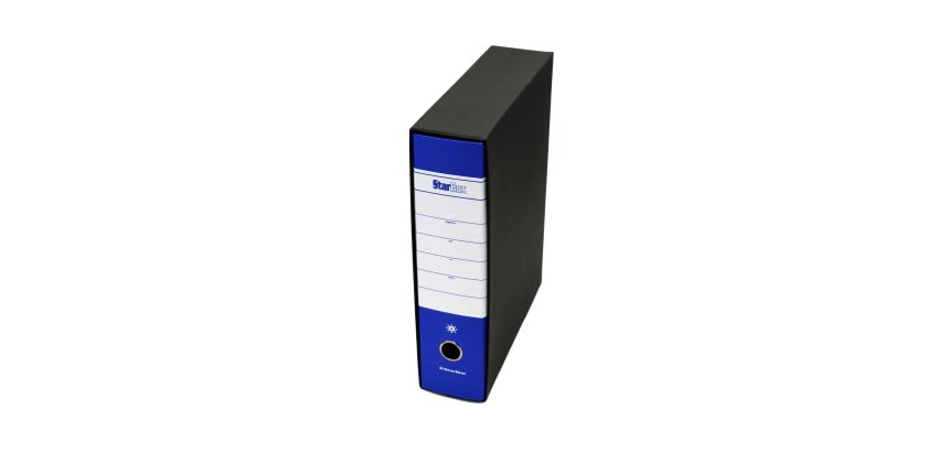 Registratore Starbox sfuso - dorso 8 cm - protocollo 23 x 33 cm - blu - Starline