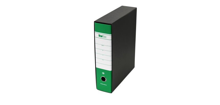 Registratore Starbox - dorso 8 cm - protocollo 23 x 33 cm - verde - Starline