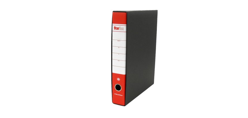 Registratore Starbox - dorso 5 cm - protocollo 23 x 33 cm - rosso - Starline
