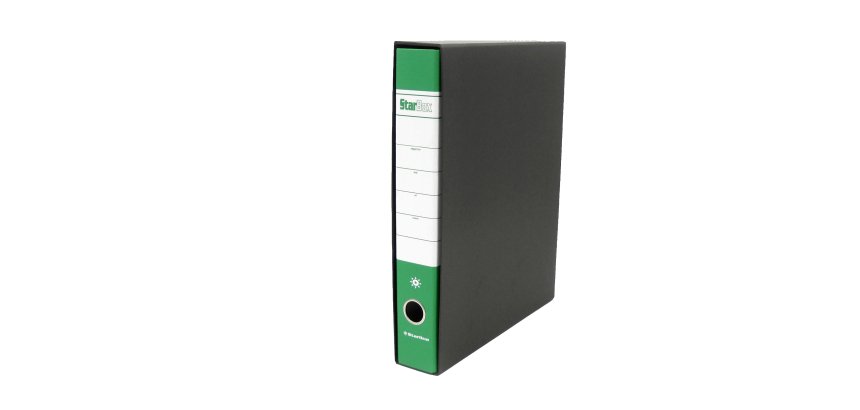 Registratore Starbox - dorso 5 cm - protocollo 23 x 33 cm - verde - Starline
