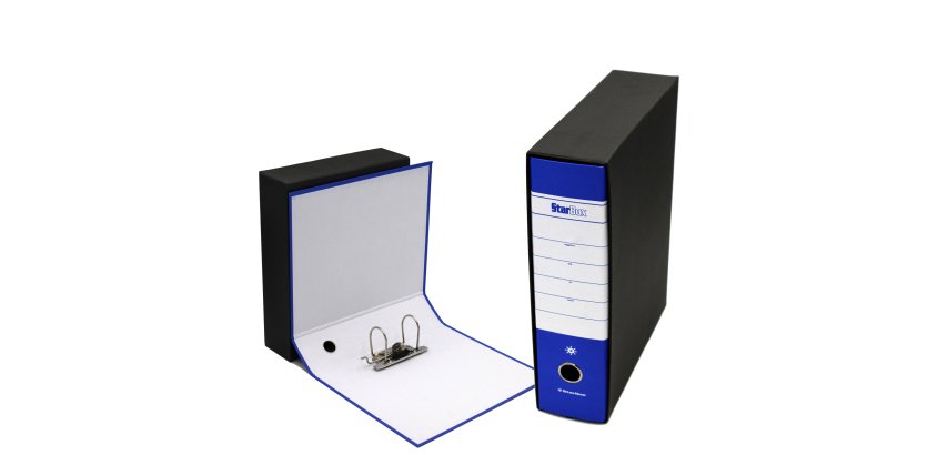 Registratore Starbox - dorso 8 cm - commerciale 23 x 30 cm - blu - Starline