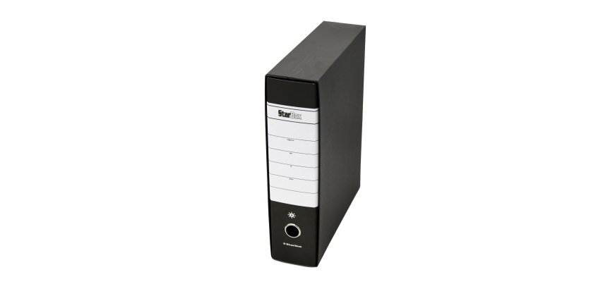 Registratore Starbox - dorso 8 cm - protocollo 23 x 33 cm - nero - Starline