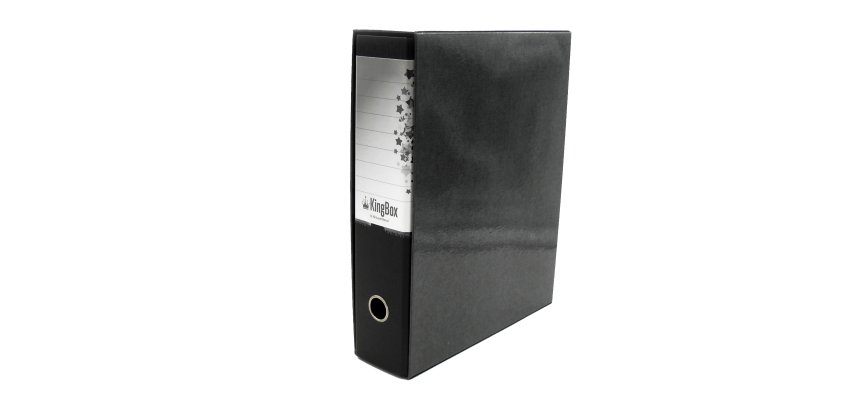 Registratore Kingbox - dorso 8 cm - protocollo 23 x 33 cm - nero - Starline
