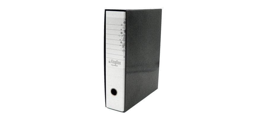 Registratore Kingbox - dorso 8 cm - protocollo 23 x 33 cm - bianco - Starline